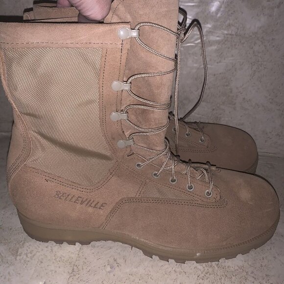 Belleville Military Infantry Brown Lace Up Goretex Combat Boots Size 13.5 R - Picture 7 of 9